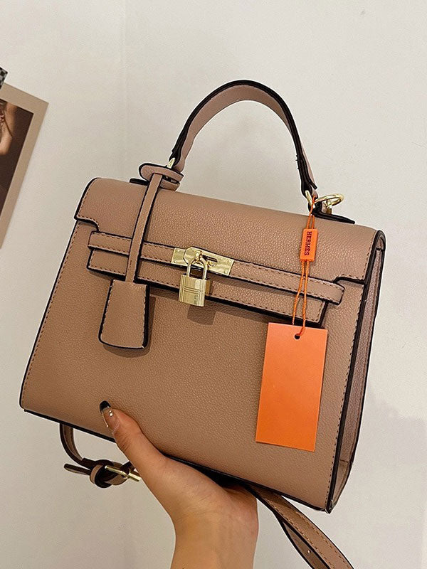 حقيبة نسائية انيقة اسود بحزام قفل شنط وحقائب شنط جملي