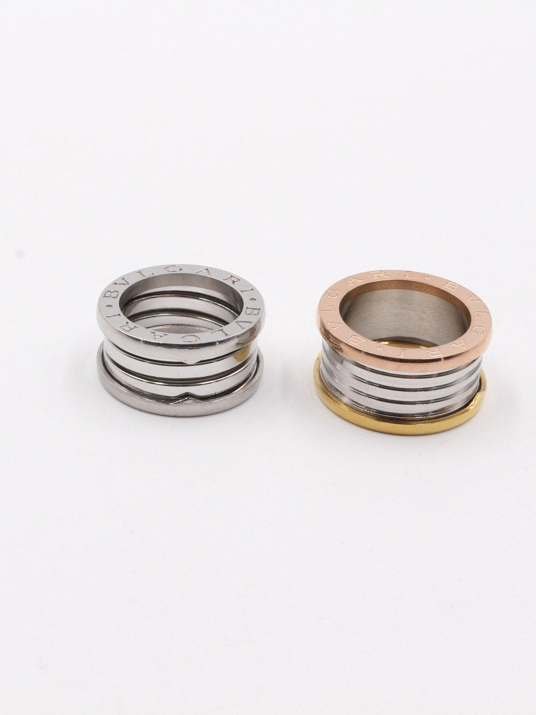 خاتم بولغاري عريض خواتم bvlgari ذهبي 8