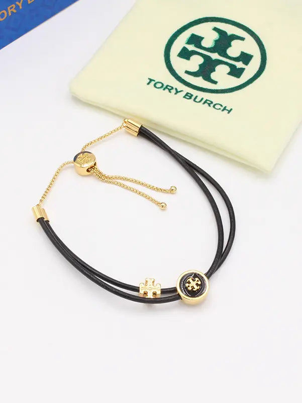 اساور توري بورش دبل لاينز ROPE اسواره tory burch اسود ذهبي
