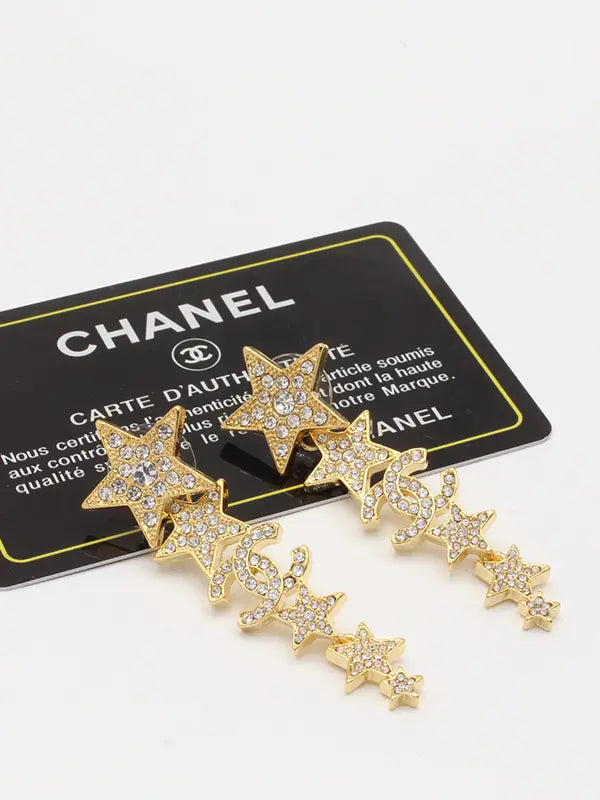 حلق شانيل 559 حلق chanel ذهبي