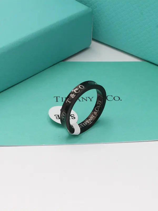 دبلة تيفاني رجالي بلاك اديشن خواتم tiffany