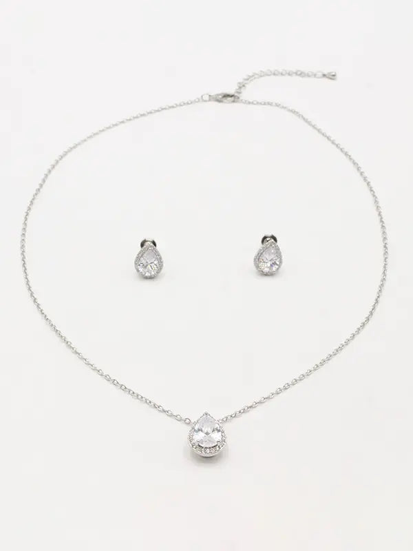 طقم دمعه زركون ناعم اطقم Swarovski