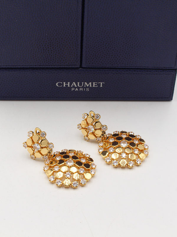 حلق شومية زركون الجديد لوقو حلق chaumet