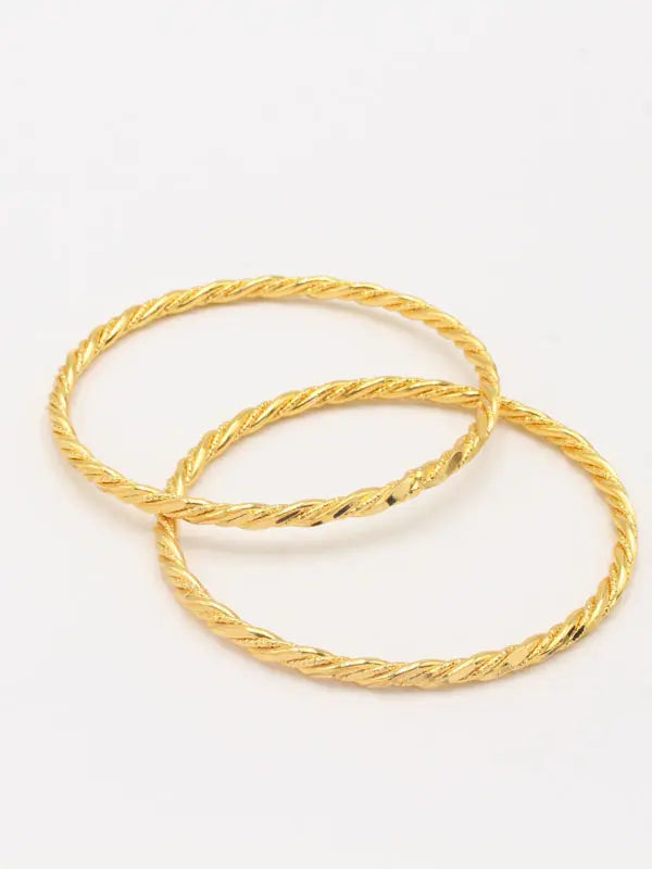 اساور غوايش ذهبيه 2 قطع اسواره new ذهبي