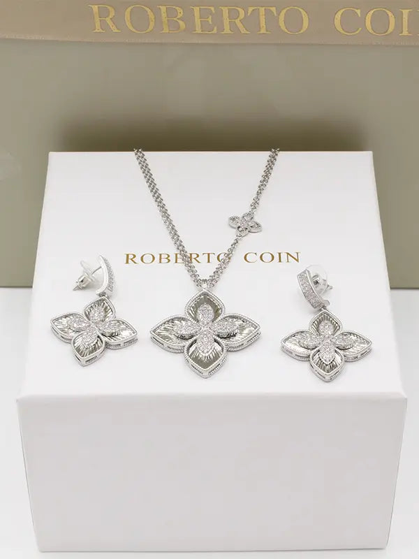 طقم روبرتو كوين 22690 اطقم roberto coin فضي