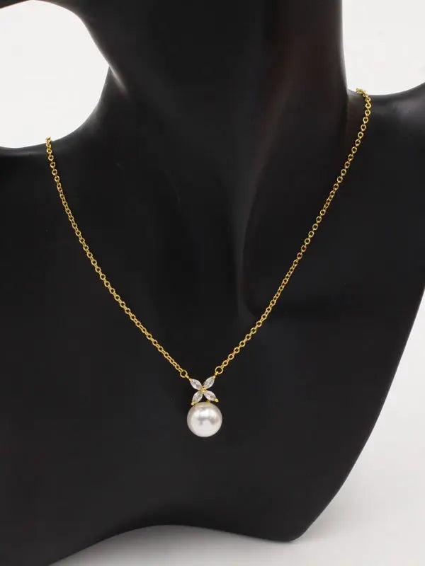 سلسال لويس فيتون زركون وذ بيرل لوقو سلسال louis vuitton