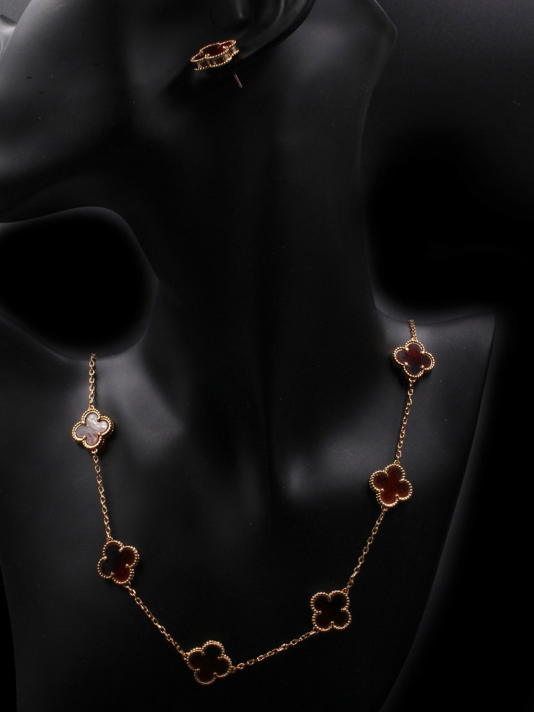 طقم فان كليف 10 وردات روز قولد اطقم van cleef