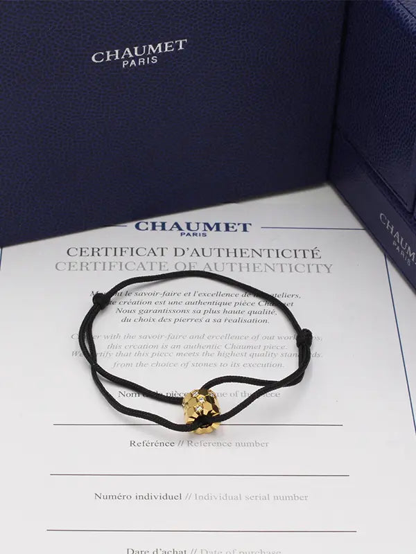اسواره شومية خيط زركون ماستر اسواره chaumet ذهبي