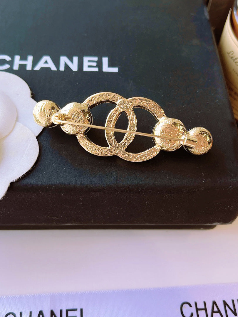بروش ماركة شانيل لولو دوائر بروش chanel ذهبي