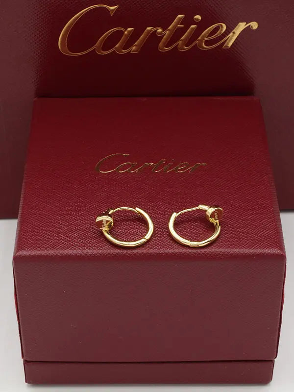 حلق كارتير زركون كبس صغير لوقو حلق CARTIER