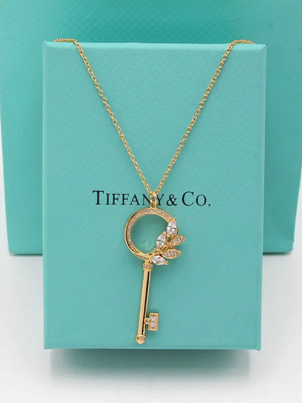 سلسال تيفاني كي زركون ماستر سلسال tiffany ذهبي