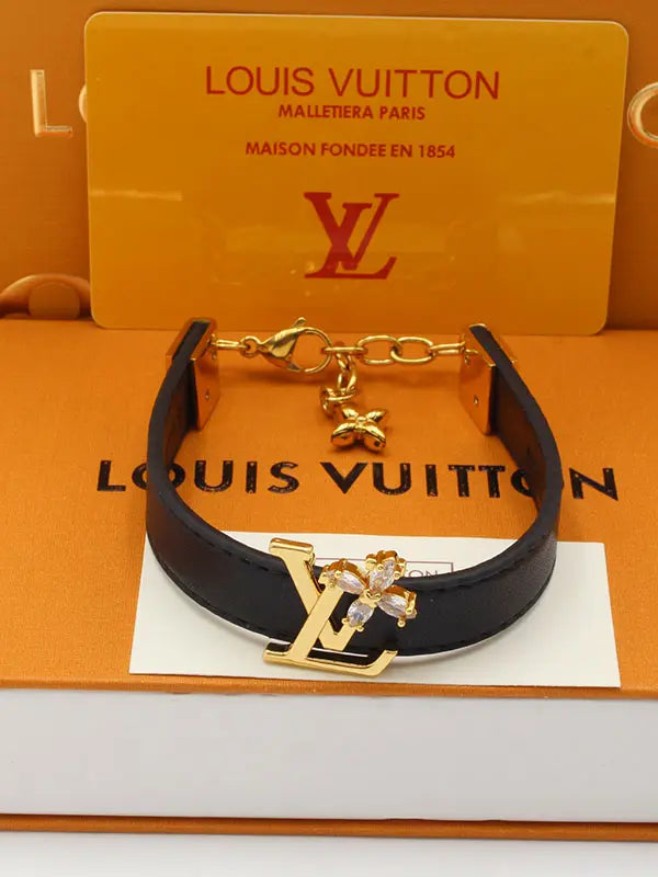اساور لويس فيتون ليذر وذ لوقو ستون ماستر اسواره louis vuitton