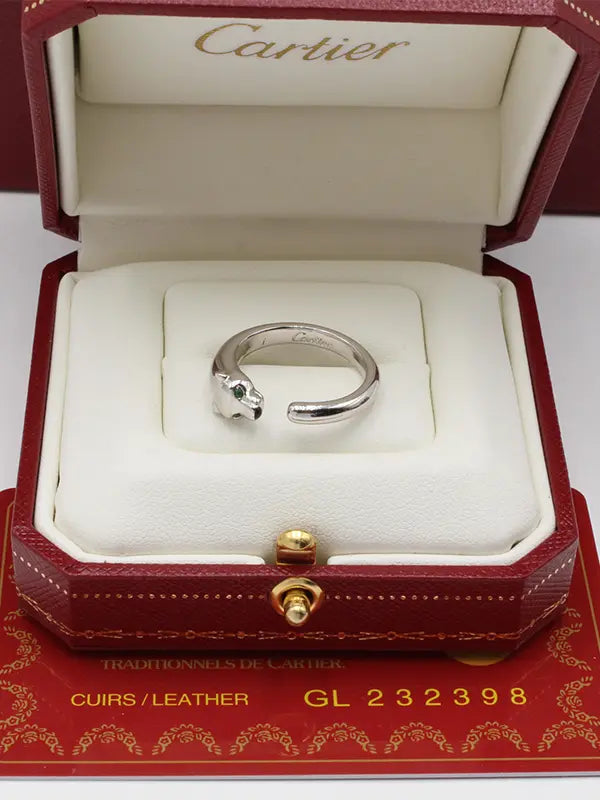 خاتم كارتير تايقر لوقو الجديد لوقو خواتم CARTIER فضي