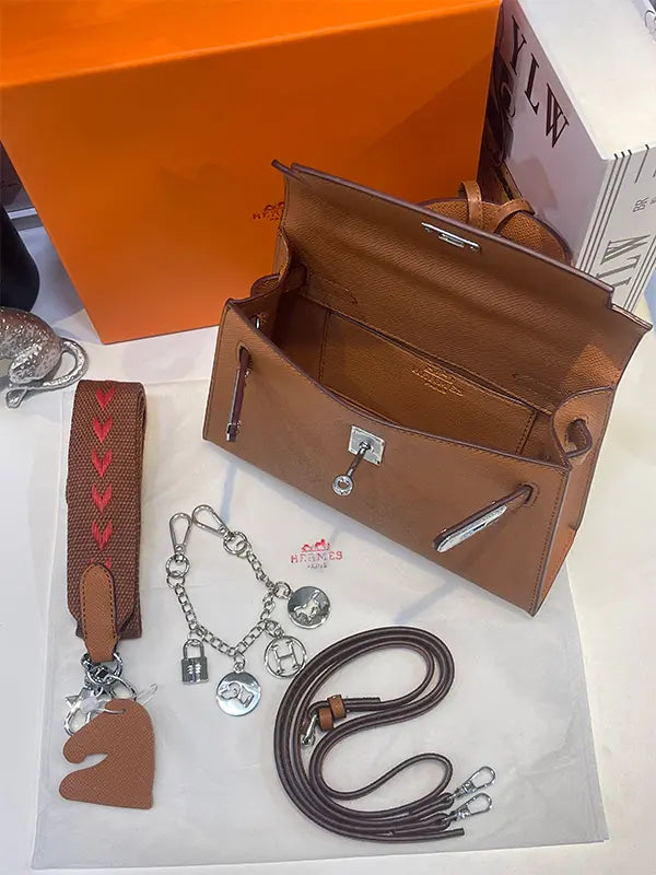 شنطة هيرمز بنية شنط وحقائب hermes bag
