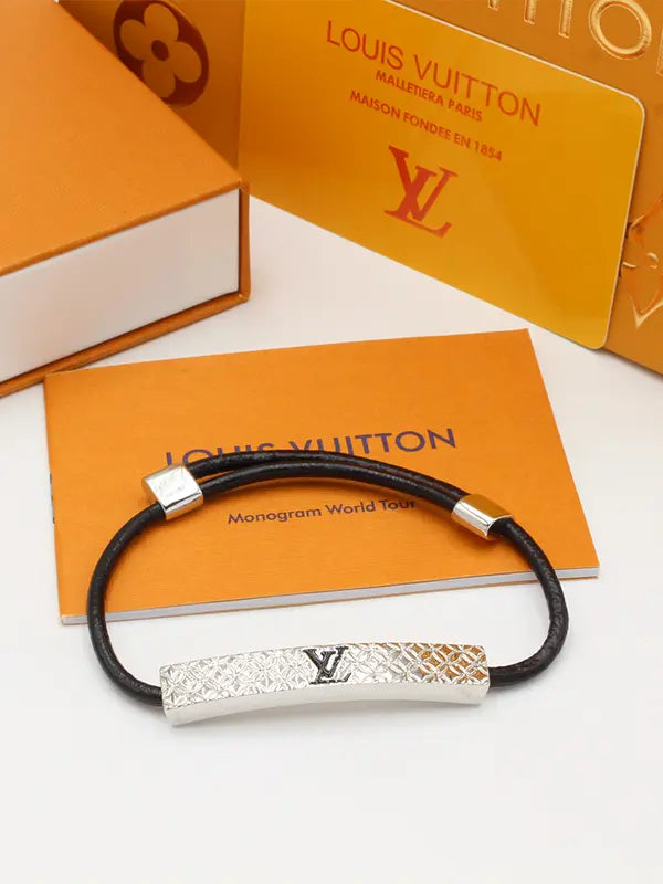 اساور لويس فيتون رجالي بلاك ليذر هاي فيرجن اسواره louis vuitton