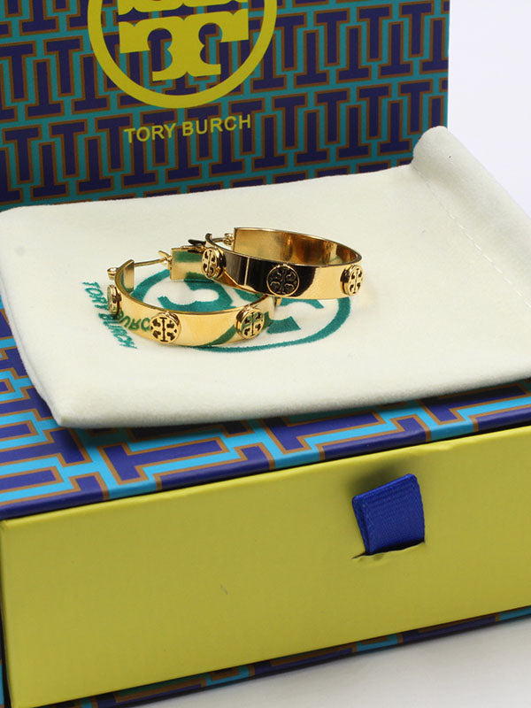 حلق توري بورش سيركل لوقو كبير حلق tory burch