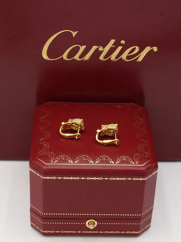 حلق كارتير تايقر كبس زركون ماستر حلق CARTIER