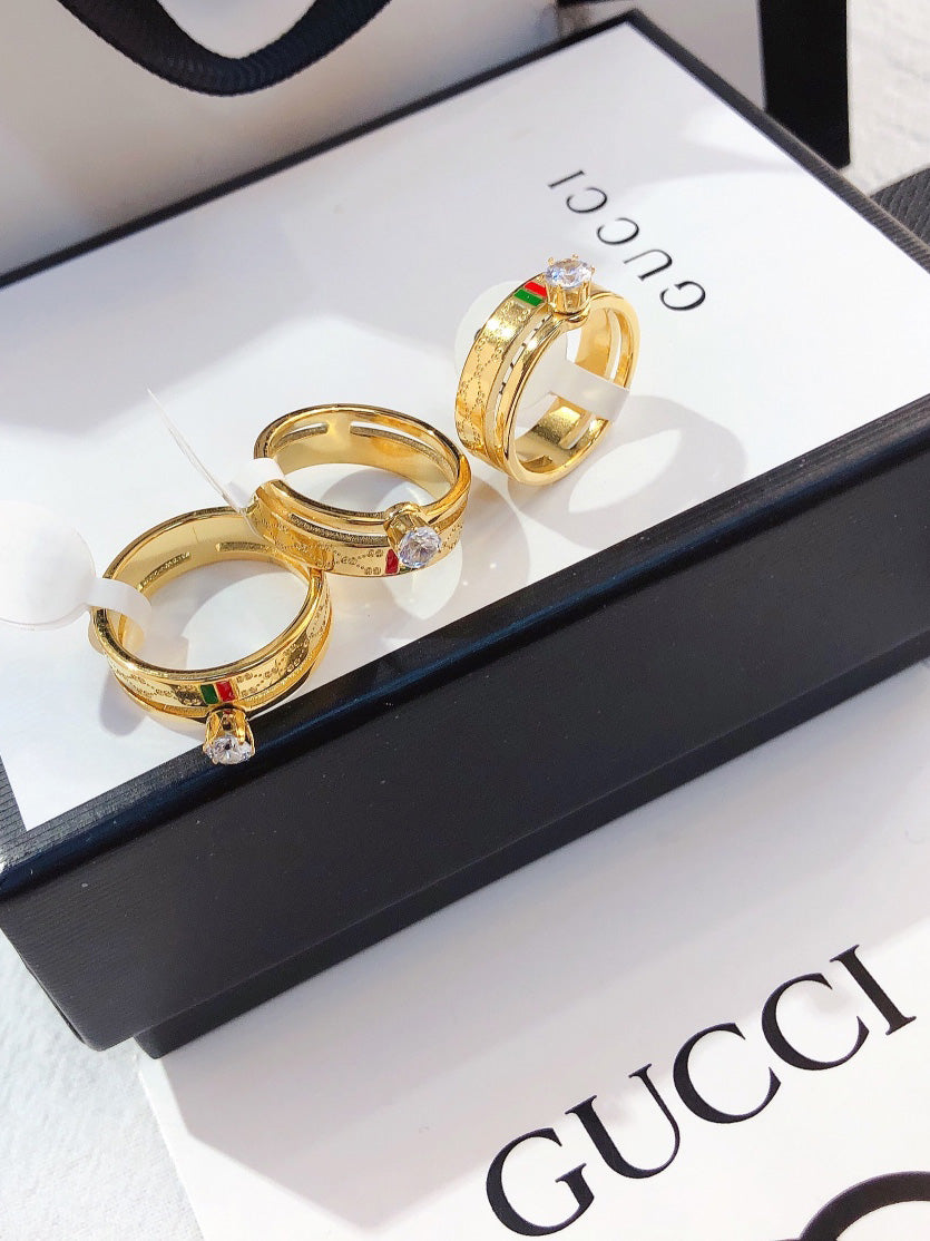 خاتم قوتشي سوليتير خواتم gucci