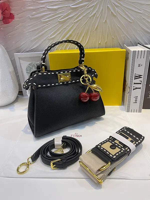 شنطة فندي بتعليقه كرز شنط وحقائب fendi bags