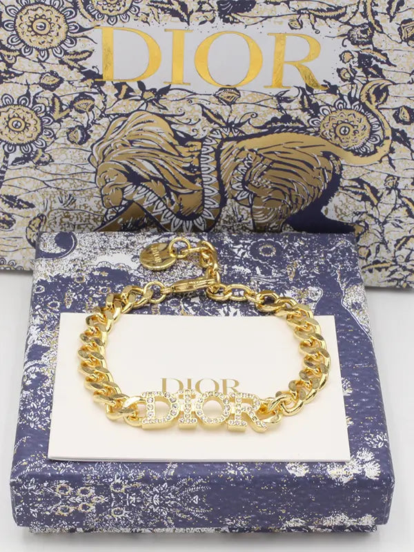 اساور ديور ماستر زركون جنزير اسواره dior ذهبي