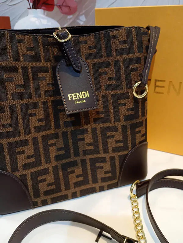 شنطة فندي ماستر سكوير فيرجن شنط وحقائب fendi bags بني