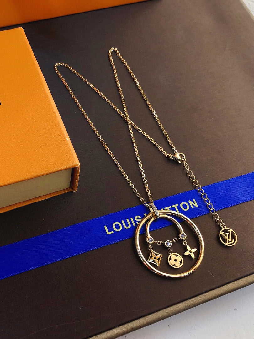 سلسال لويس فيتون دبل سيركلز سلسال louis vuitton