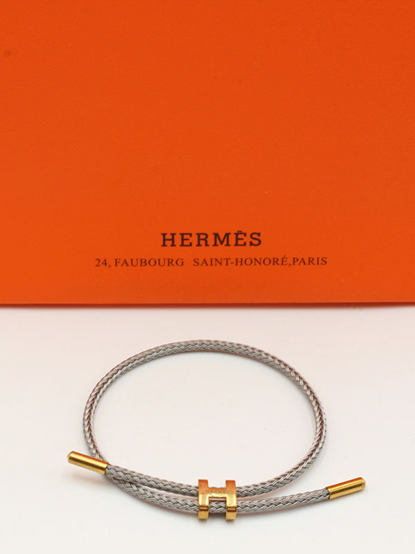 اسوارة هيرمز جلد اسود لوقو اسواره HERMES