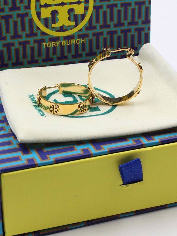 حلق توري بورش سيركل لوقو كبير حلق tory burch