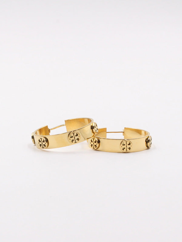 حلق توري بورش سيركل لوقو وسط حلق tory burch