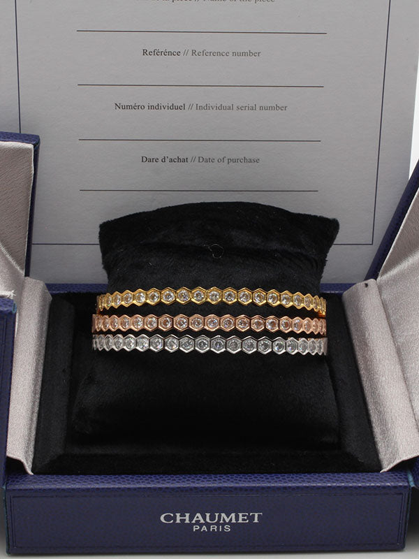 اساور شومية 3 قطع ملونه زركون اسواره chaumet