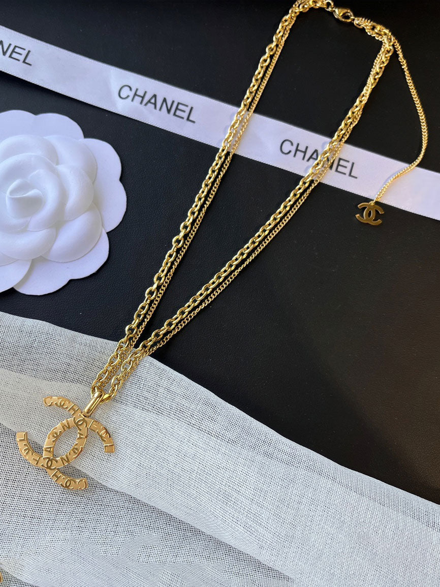 سلسال شانيل شعار كبير شاينز سلسال chanel