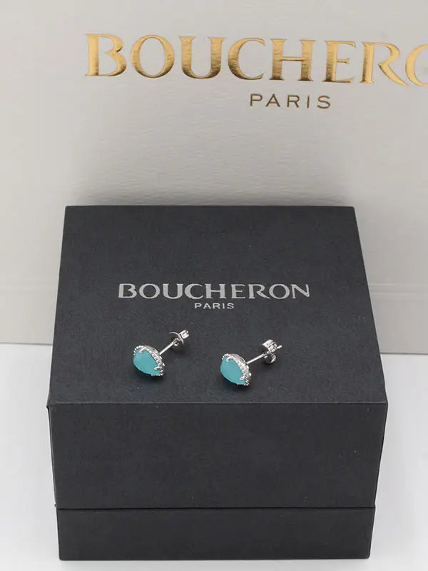 حلق بوشرون زركون وحجر صغير ماستر 734 حلق bucheron