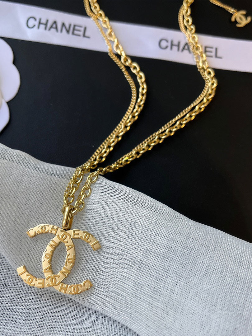 سلسال شانيل شعار كبير شاينز سلسال chanel