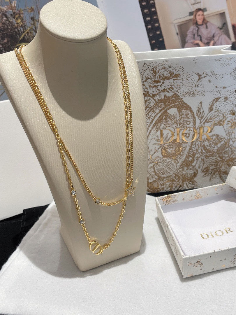 سلسال ديور جنزير دبل لاينز سلسال dior