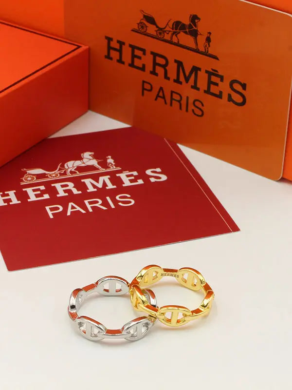 خاتم هيرمز ميتال لوقو SLIM خواتم HERMES