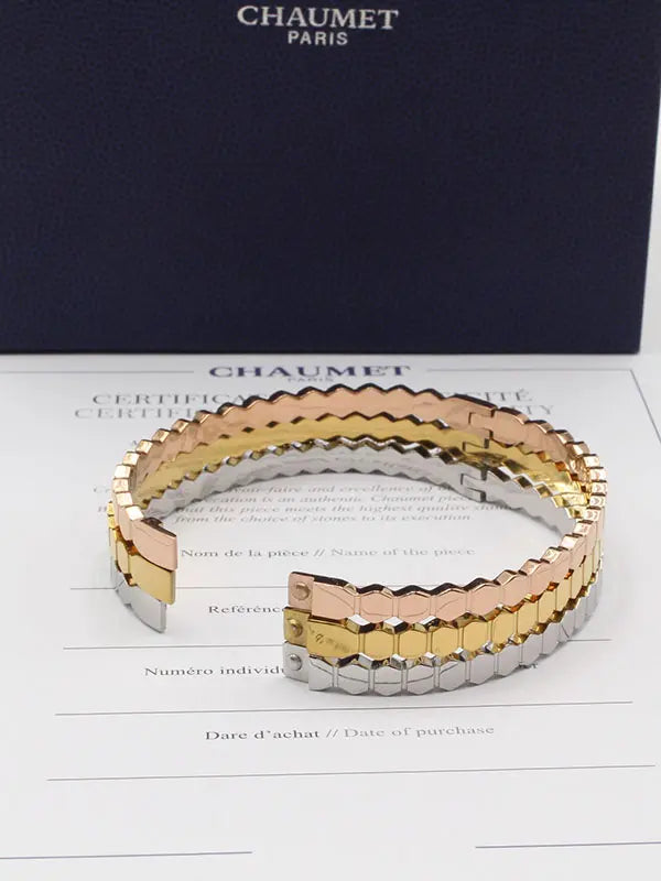 اساور شومية 3 قطع ملونه فلات اسواره chaumet