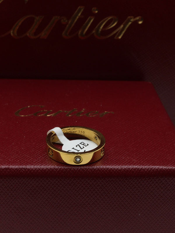 دبله كارتير لوقو زركون slim خواتم CARTIER