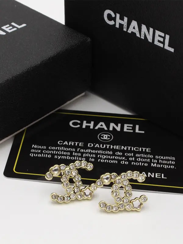 حلق شانيل 572 حلق chanel ذهبي