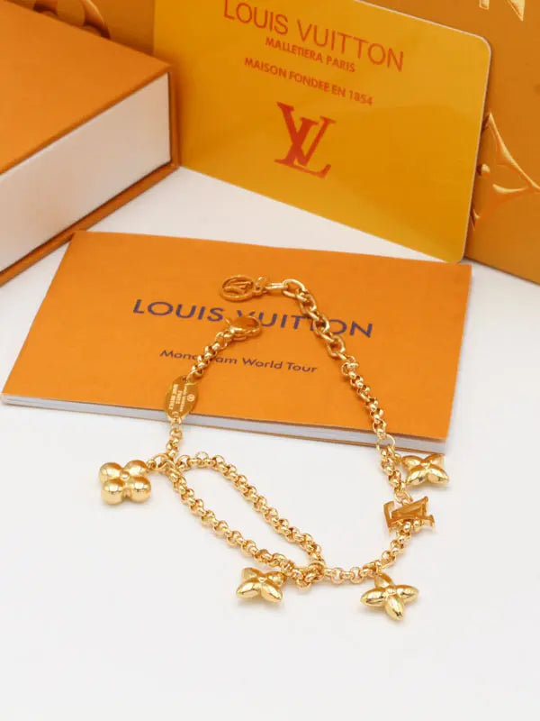 اسوارة لويس فيتون نيو بندنتز قولد لوقو اسواره louis vuitton