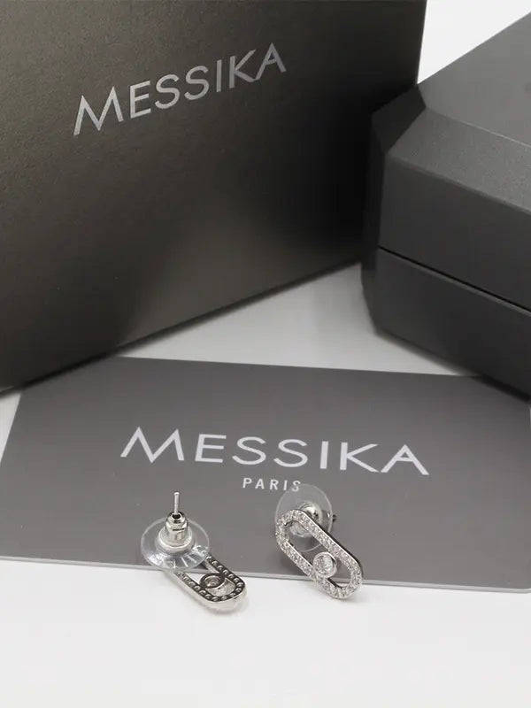 حلق ميسيكا زركون وسط حلق messika