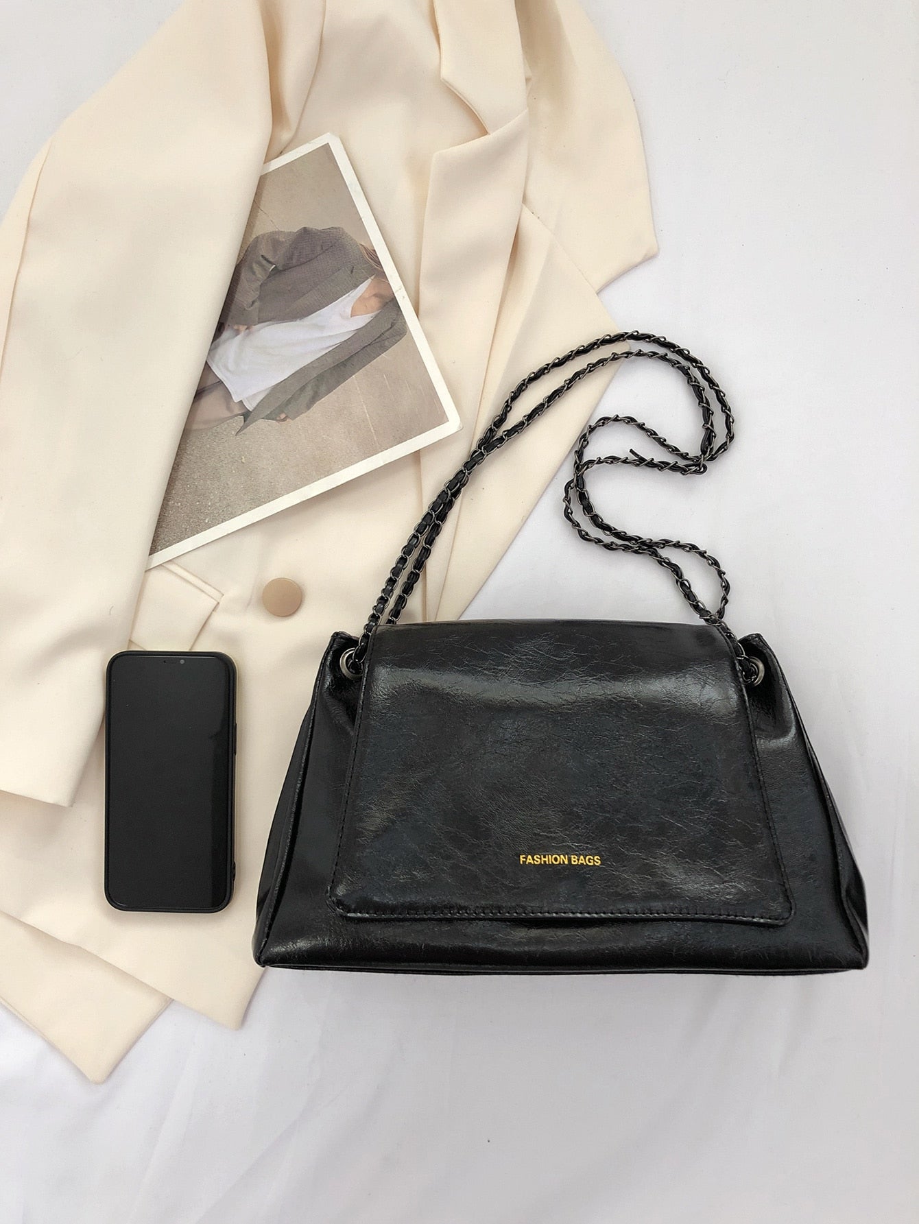 حقيبة كتف بحزام سلسلة شنط وحقائب شنط