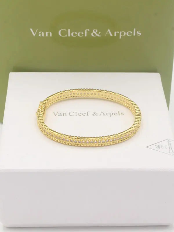 اساور فان كليف ماستر زركون اسواره van cleef ذهبي