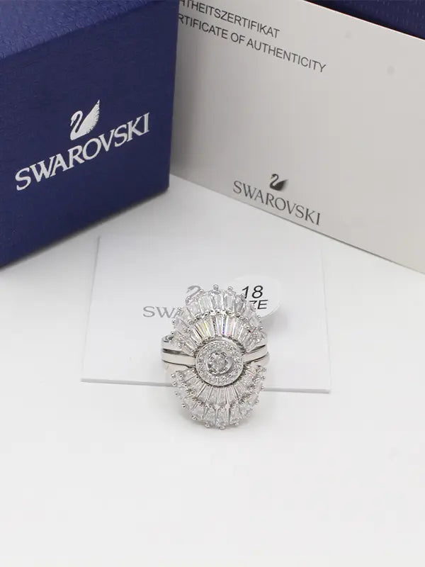 خاتم سواروفسكي الهبه فضي زركون خواتم Swarovski
