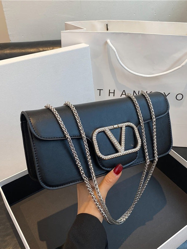 حقيبة فالنتينو فضي محافظ VALENTINO اسود