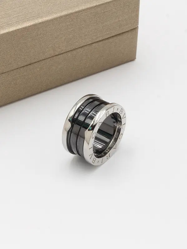 دبلة بولغاري عريضه ميتال خواتم bvlgari ملون 6