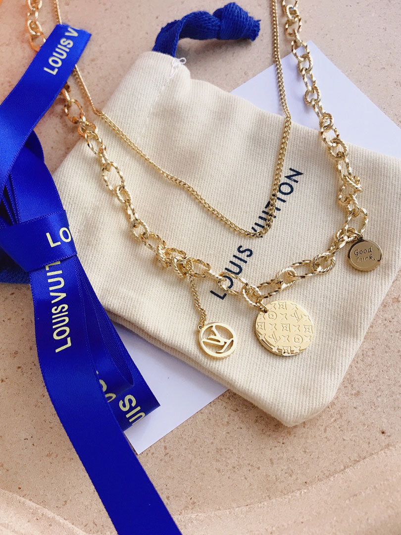 سلسال لويس فيتون تشوكر دبل لاينز سلسال louis vuitton