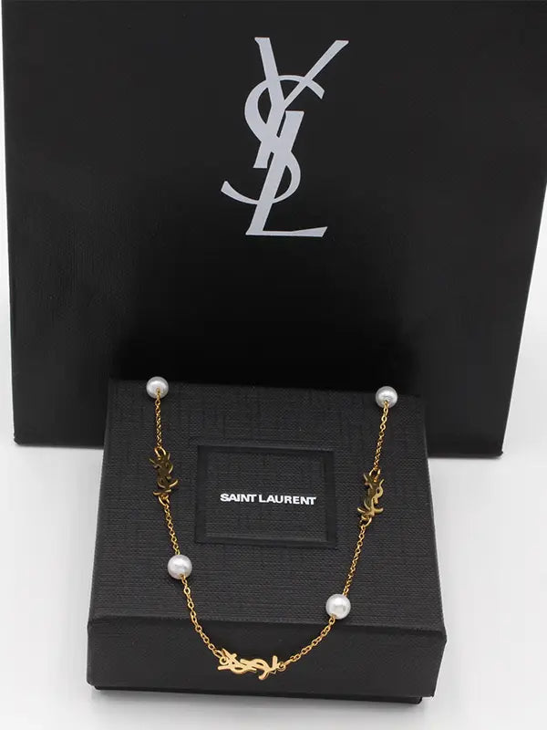سلسال ايف سان لوران لولو ناعم لوقو سلسال ysl