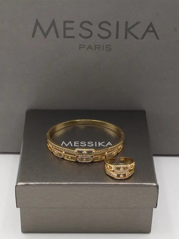 اسواره وخاتم ميسيكا زركون 786 اسواره messika