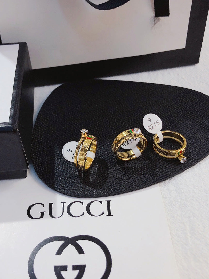 خاتم قوتشي سوليتير خواتم gucci