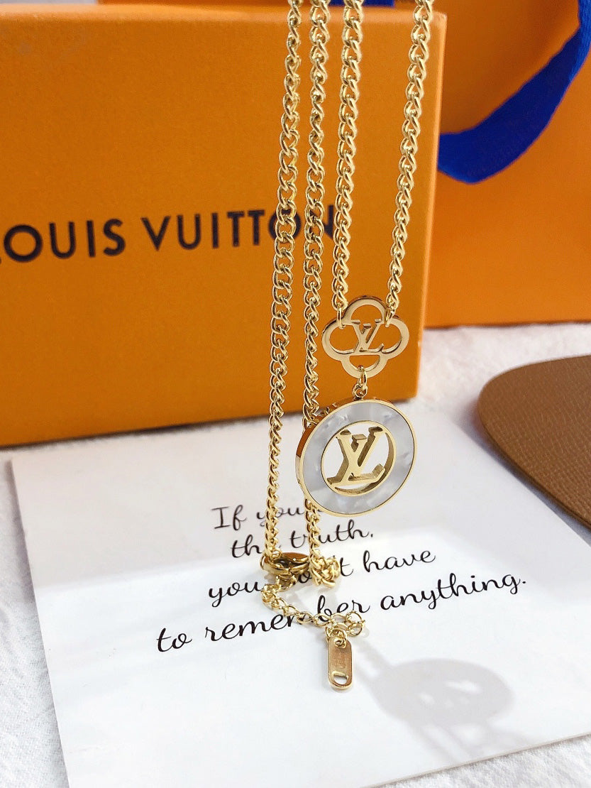 سلسال لويس فيتون بيق لوقو شيل سلسال louis vuitton